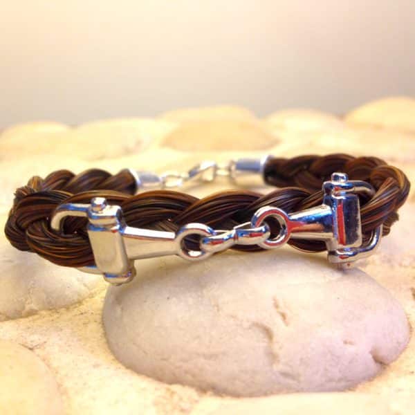 Bracelet crin de cheval avec Insert mors