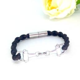 bracelet en crins avec mors