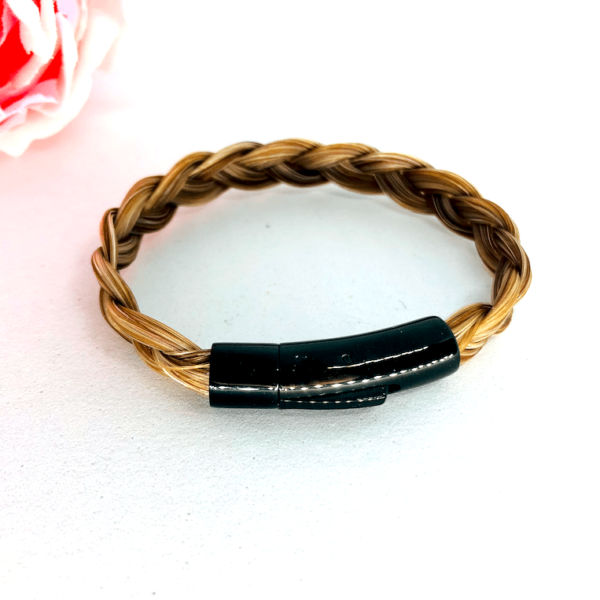 Bracelet En Crin De Cheval Blanc - Bijou Ethnique Neuf Avec étiquettes, Style Naturel
