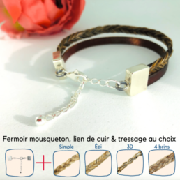 Bracelet en crin Ratina Argent 925