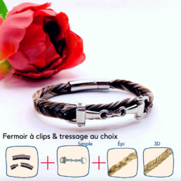 Bracelet mors de cheval en crins