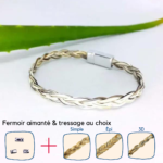 bracelet en crin de cheval cornet personnalisable