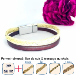 bracelet en crin de cheval quaprice personnalisable